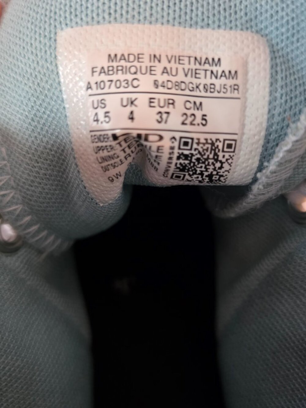 Converse Chuck Taylor All Star Move Platform High (Kids/Jr's), Size 4.5 - Picture 7 of 9